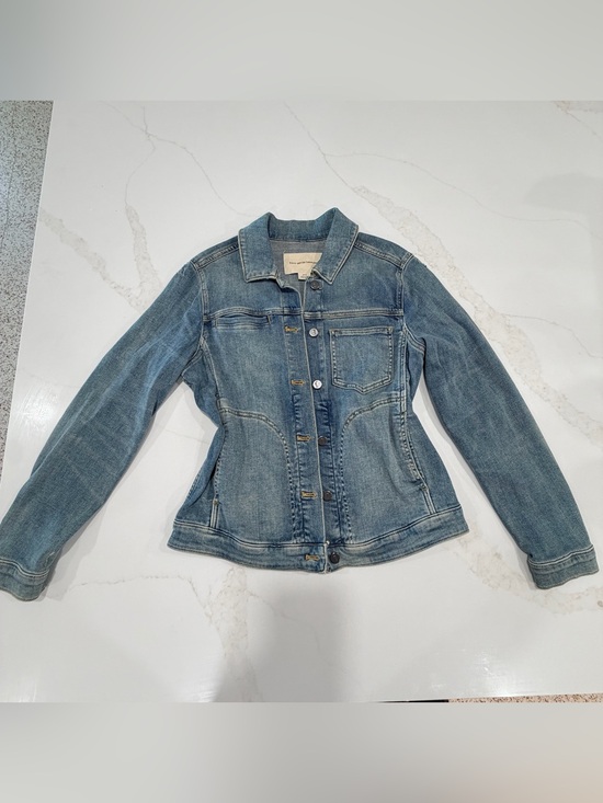 Pilcro and the Letterpress Jackets & Blazers - Pilcro and the Letterpress Light Blue Denim Jacket
